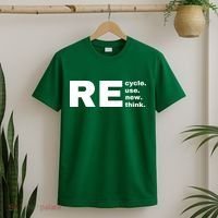 Recycle Reuse Renew Rethink Crisis Environmental Activism Earth Day T-Shirt thumb 2