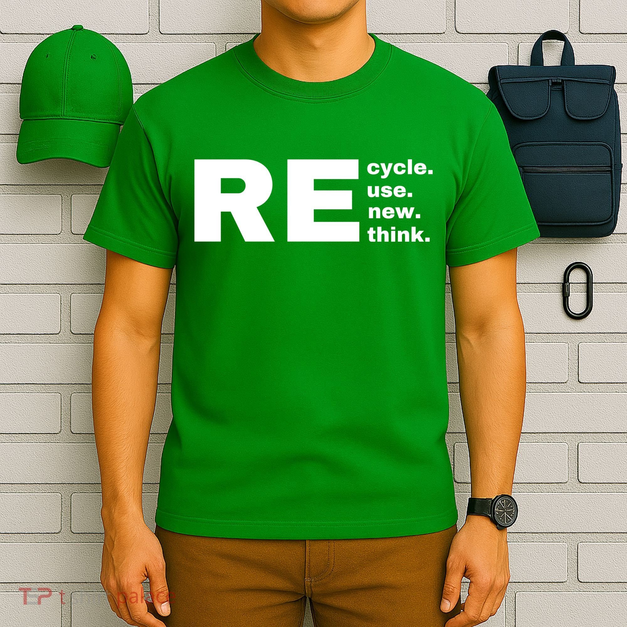 Recycle Reuse Renew Rethink Crisis Environmental Activism Earth Day T-Shirt