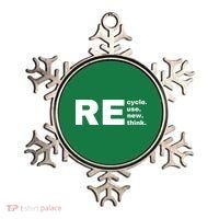 Recycle Reuse Renew Rethink Crisis Environmental Activism Earth Day Ornament thumb 0