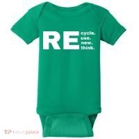 Recycle Reuse Renew Rethink Crisis Environmental Activism Earth Day Baby Bodysuit thumb 0
