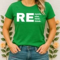 Recycle Reuse Renew Rethink Crisis Environmental Activism Earth Day Women's T-Shirt thumb 2