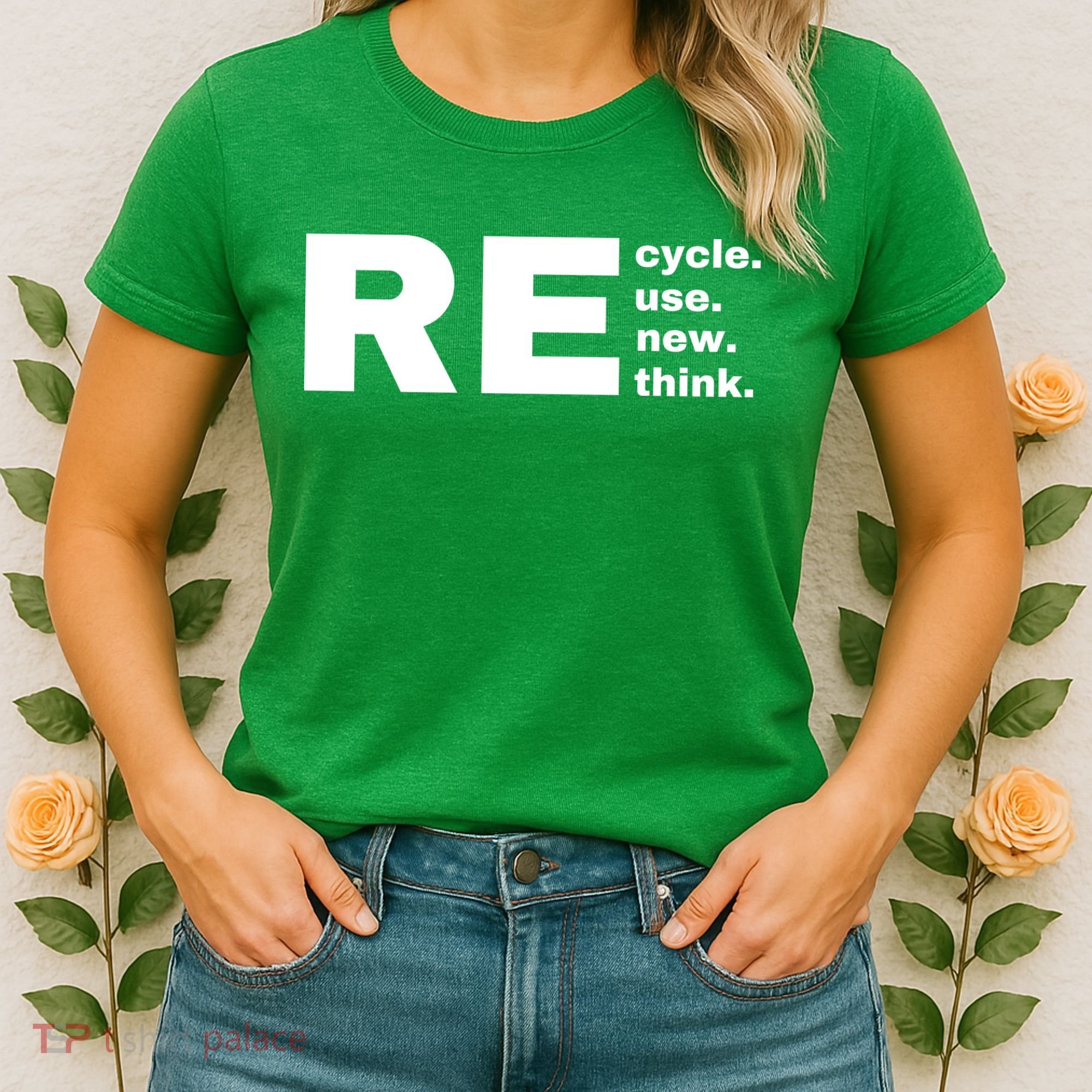 Recycle Reuse Renew Rethink Crisis Environmental Activism Earth Day Women's T-Shirt