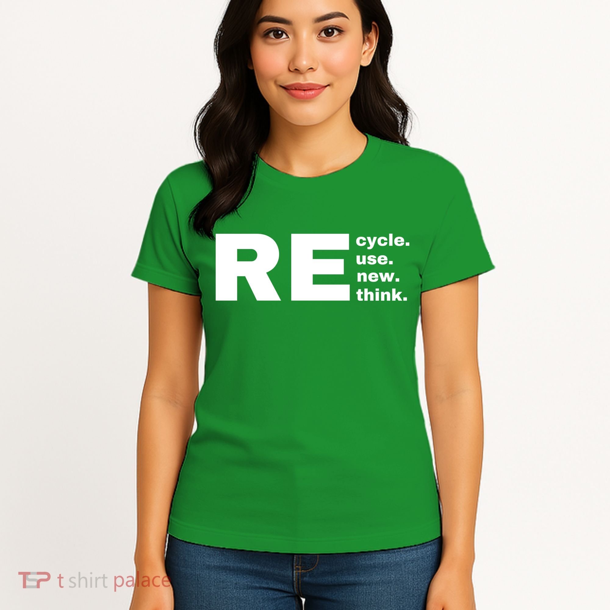 Recycle Reuse Renew Rethink Crisis Environmental Activism Earth Day Women's T-Shirt