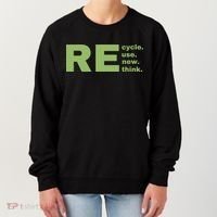 Recycle Reuse Renew Rethink Crisis Environmental Activism Earth Day Women's Sweatshirt thumb 0