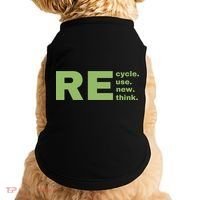 Recycle Reuse Renew Rethink Crisis Environmental Activism Earth Day Doggie Tank thumb 0