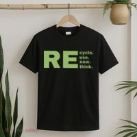 Recycle Reuse Renew Rethink Crisis Environmental Activism Earth Day T-Shirt thumb 2