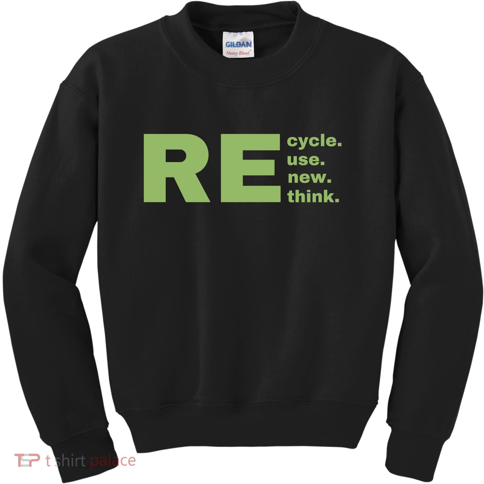 Recycle Reuse Renew Rethink Crisis Environmental Activism Earth Day Kids Sweatshirt