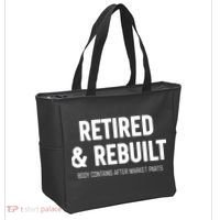 Retired & Rebuilt Retirement Tote Bag thumb 2