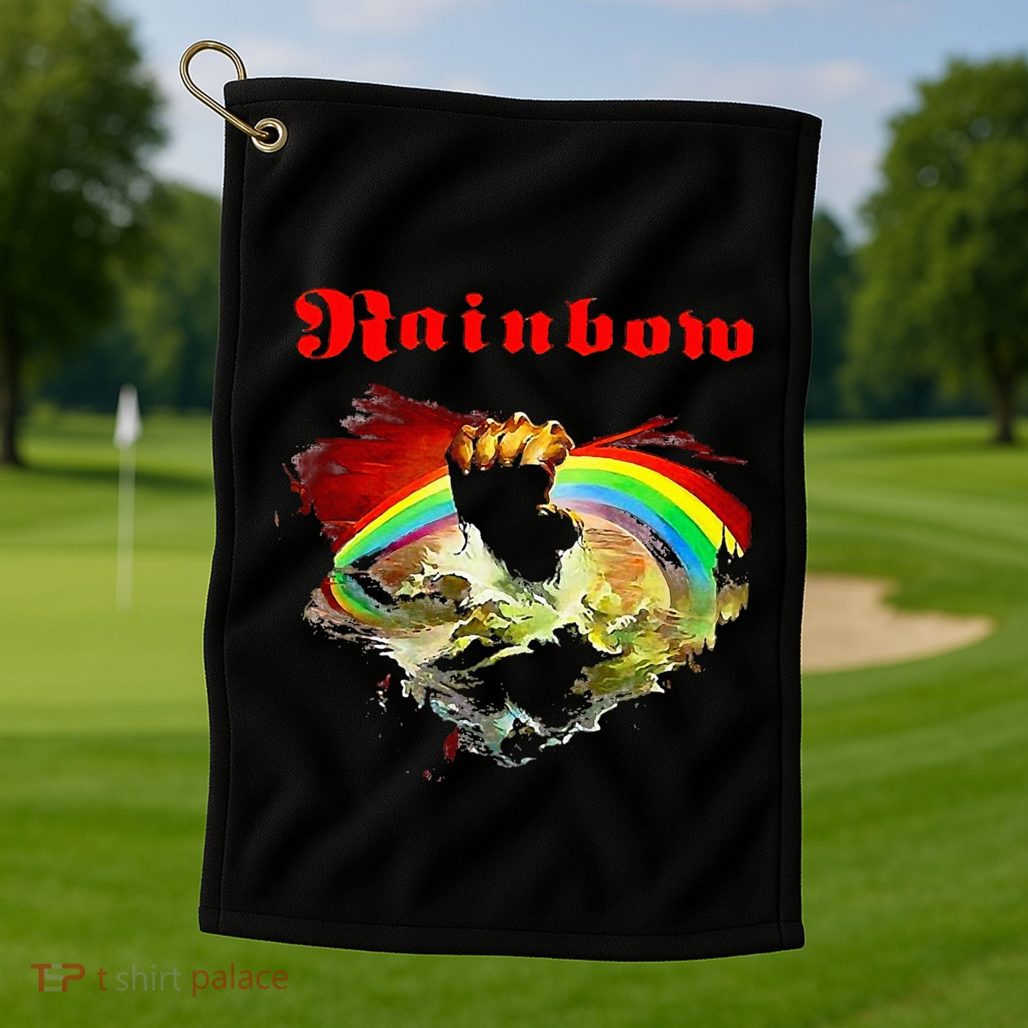 Rainbow Rising Ritchie Blackmore Rock Golf Towel