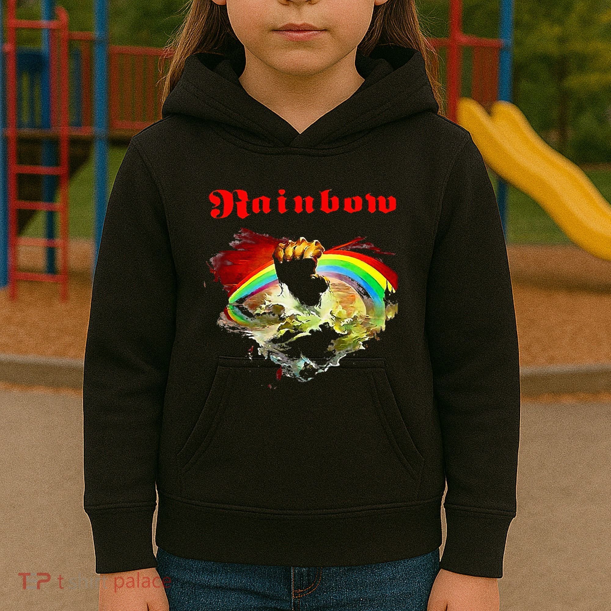 Rainbow Rising Ritchie Blackmore Rock Kids Hoodie