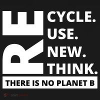 Recycle Reuse Renew Rethink There Is No Planet B Earth Day Bucket Hat thumb 4