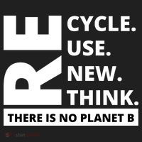 Recycle Reuse Renew Rethink There Is No Planet B Earth Day Tumbler thumb 3