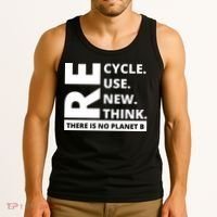 Recycle Reuse Renew Rethink There Is No Planet B Earth Day Tank Top thumb 3