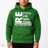 Recycle Reuse Renew Rethink There Is No Planet B Earth Day Hoodie thumb 2