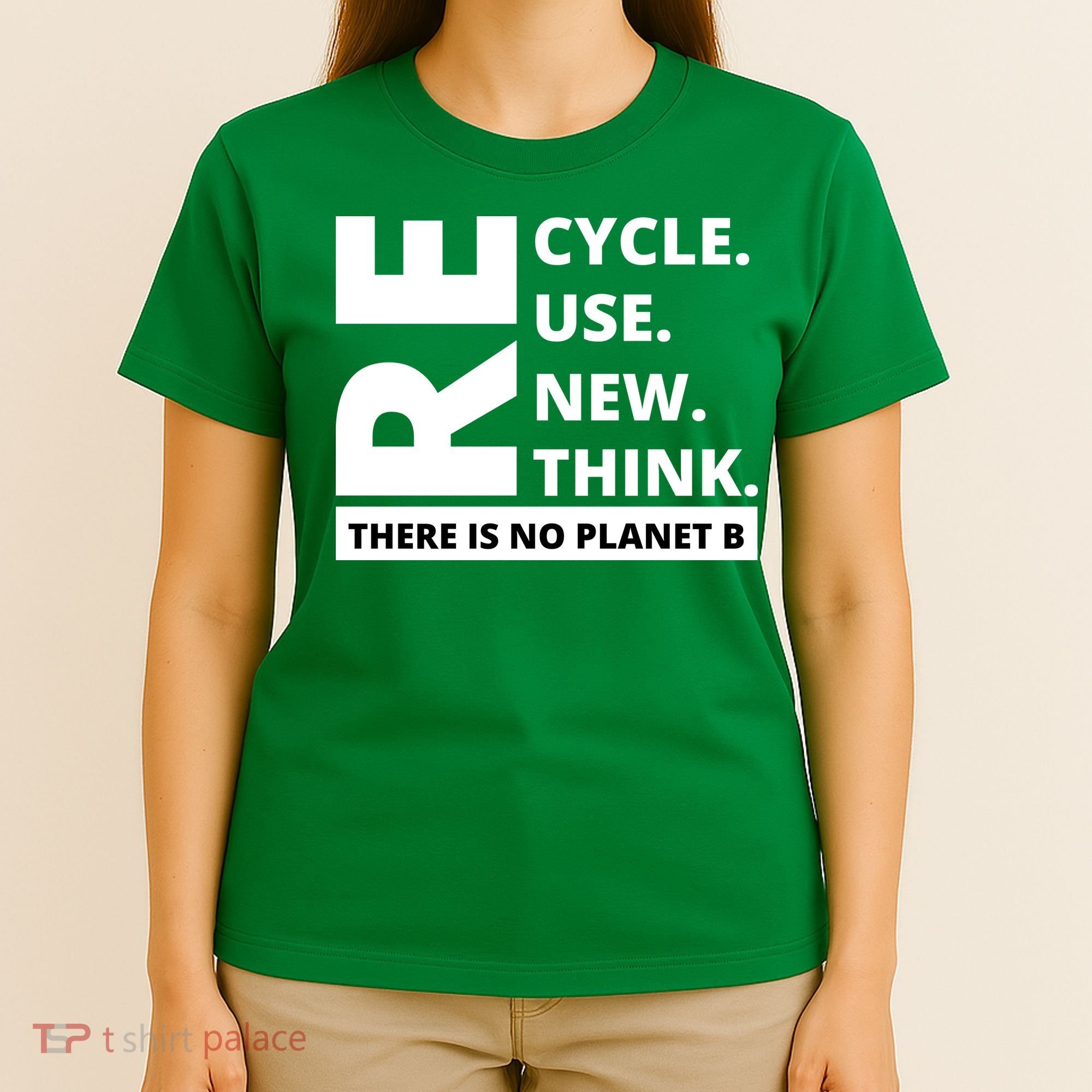 Recycle Reuse Renew Rethink There Is No Planet B Earth Day T-Shirt
