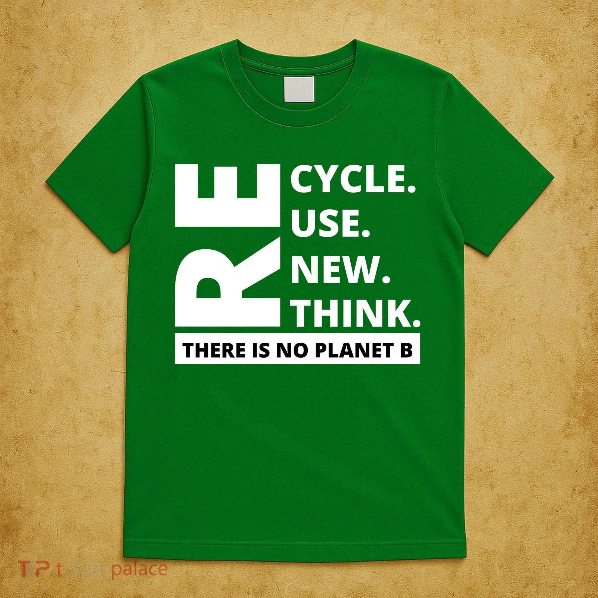 Recycle Reuse Renew Rethink There Is No Planet B Earth Day T-Shirt