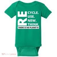 Recycle Reuse Renew Rethink There Is No Planet B Earth Day Baby Bodysuit thumb 0