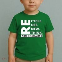 Recycle Reuse Renew Rethink There Is No Planet B Earth Day Toddler T-Shirt thumb 2