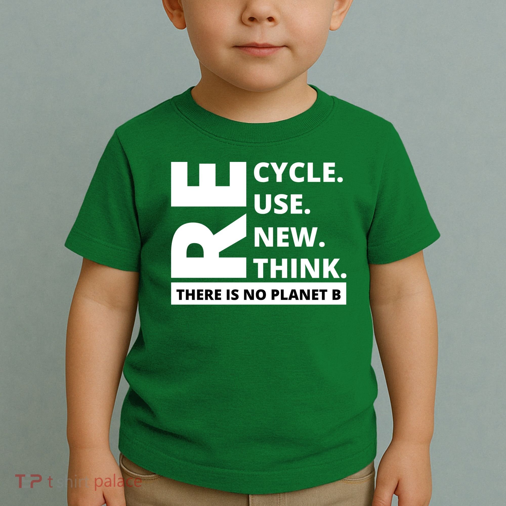 Recycle Reuse Renew Rethink There Is No Planet B Earth Day Toddler T-Shirt