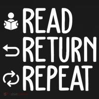 Read Retun Repeat A Funny Gift For Book Reading Lovers Librarian Bookworms Women's Hoodie thumb 2