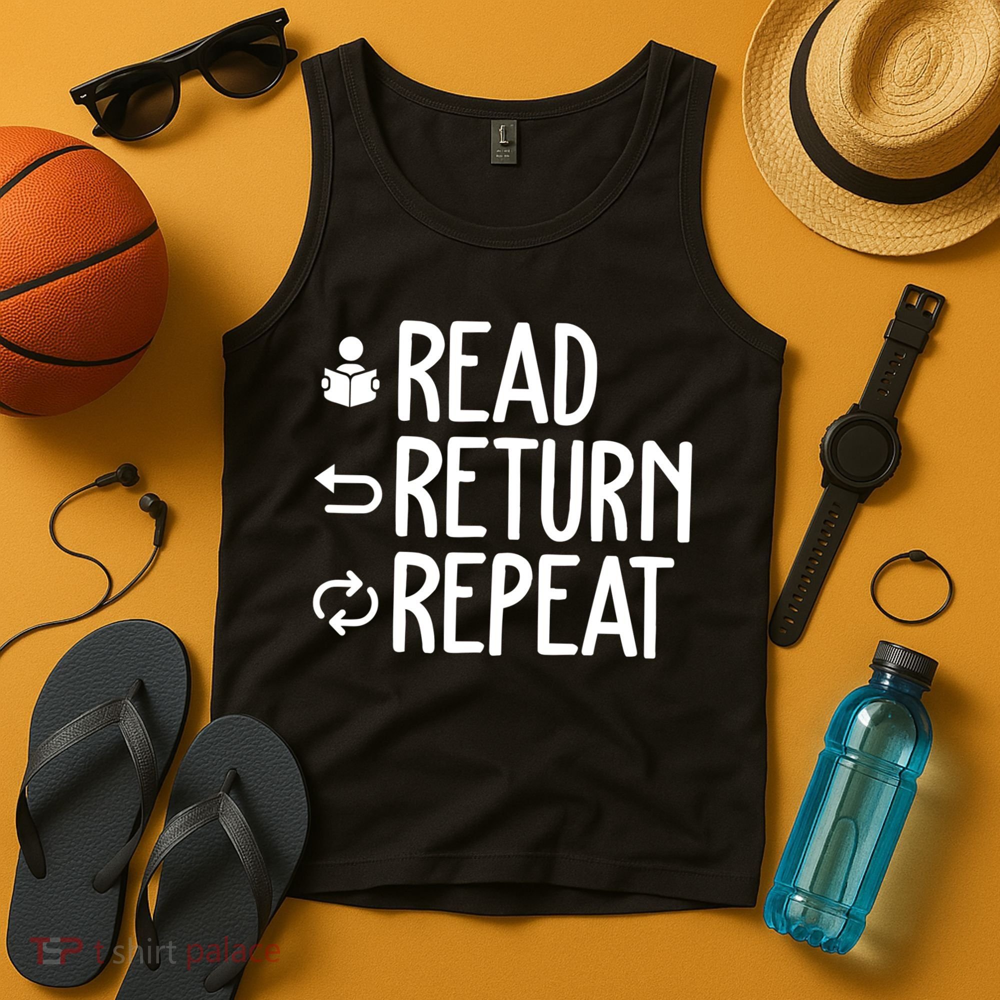 Read Retun Repeat A Funny Gift For Book Reading Lovers Librarian Bookworms Tank Top