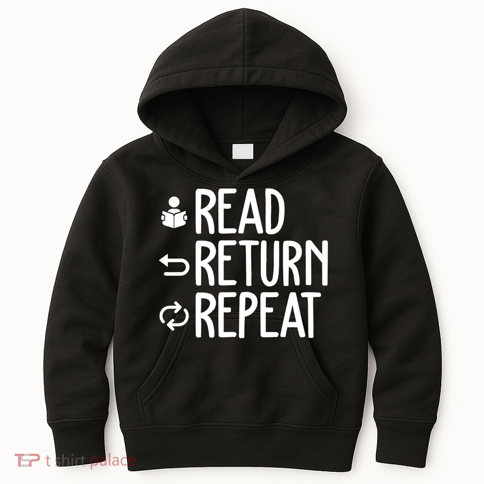 Read Retun Repeat A Funny Gift For Book Reading Lovers Librarian Bookworms Kids Hoodie