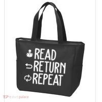 Read Retun Repeat A Funny Gift For Book Reading Lovers Librarian Bookworms Tote Bag thumb 3