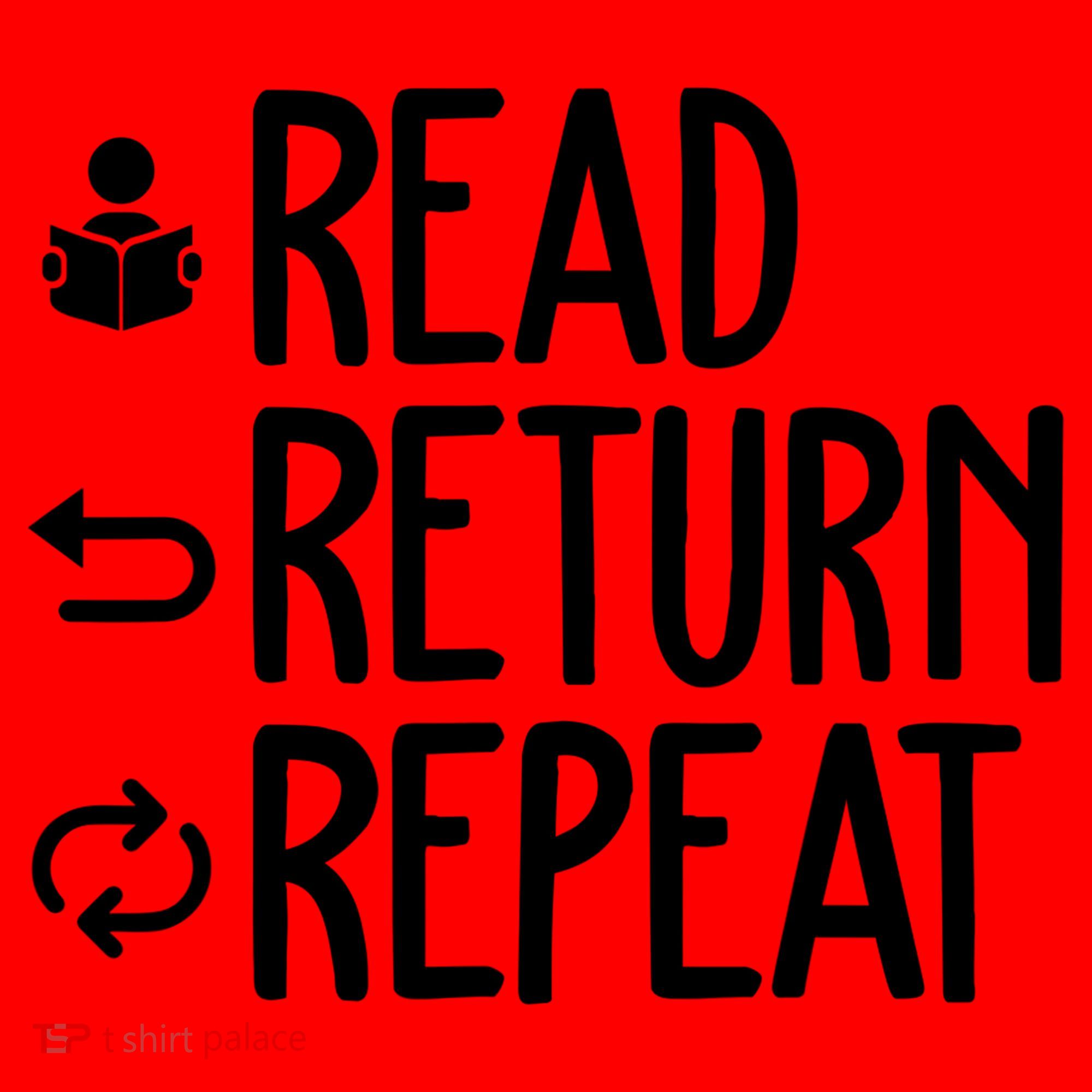 Read Retun Repeat A Funny Gift For Book Reading Lovers Librarian Bookworms Santa Hat