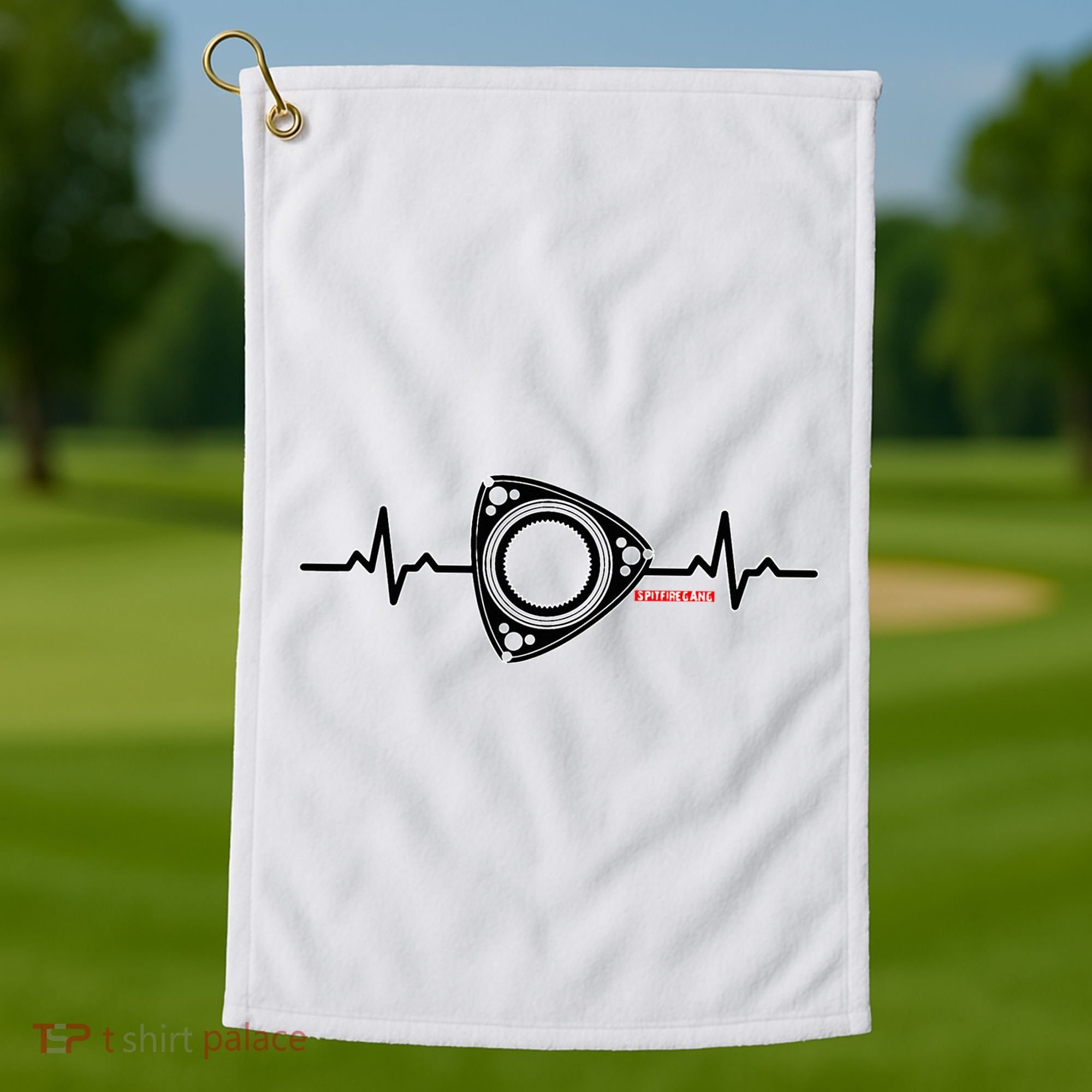 Rx8 Rx7 Rotorheartbeat Golf Towel