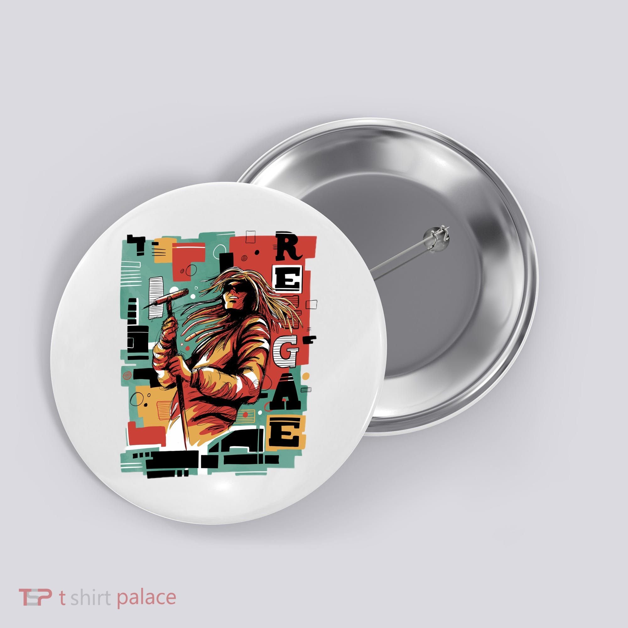 Retro Reggae Button