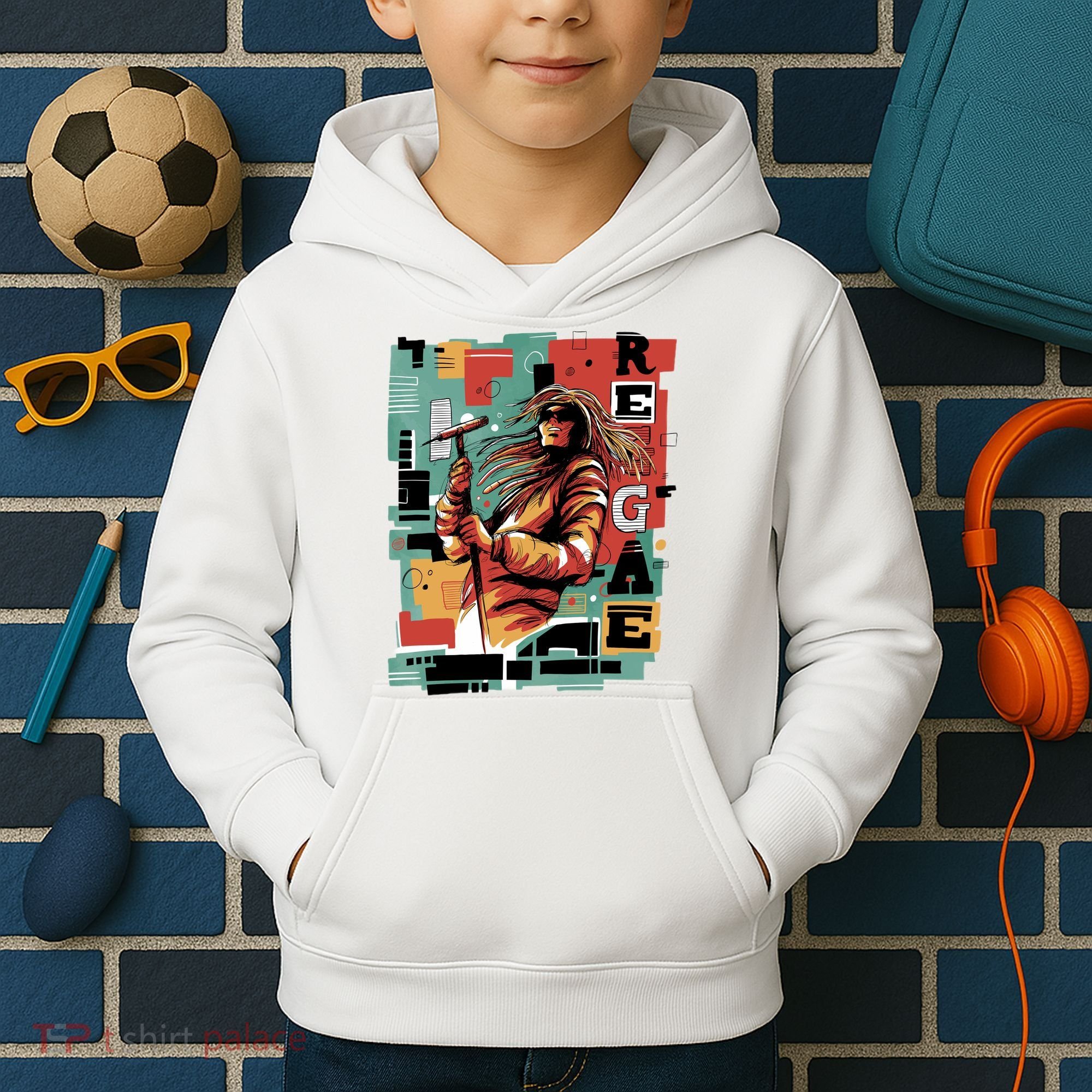 Retro Reggae Kids Hoodie