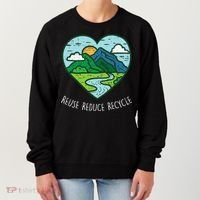 Reuse Reduce Recycle Earth Day Environmentalist Gift Women's Sweatshirt thumb 0