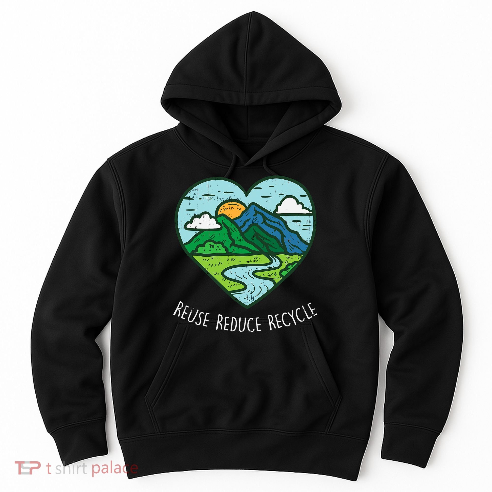 Reuse Reduce Recycle Earth Day Environmentalist Gift Hoodie