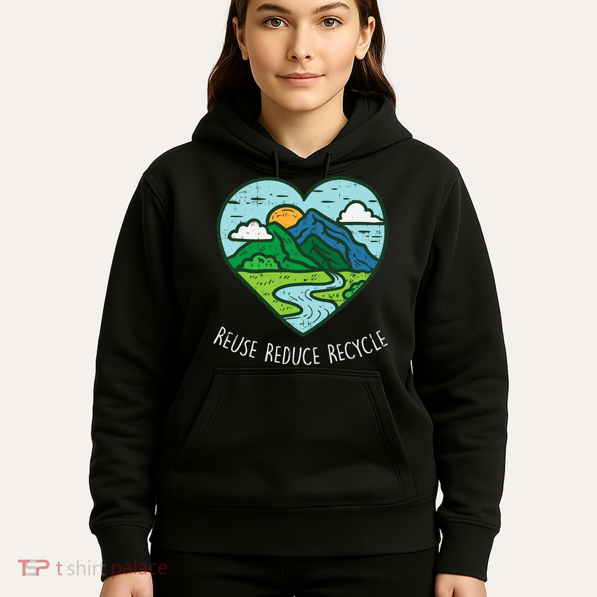 Reuse Reduce Recycle Earth Day Environmentalist Gift Hoodie