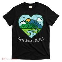 Reuse Reduce Recycle Earth Day Environmentalist Gift T-Shirt thumb 0