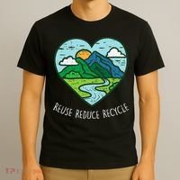 Reuse Reduce Recycle Earth Day Environmentalist Gift T-Shirt thumb 3