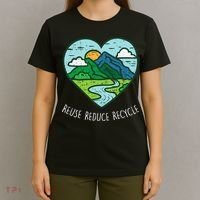 Reuse Reduce Recycle Earth Day Environmentalist Gift T-Shirt thumb 4