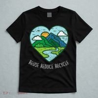 Reuse Reduce Recycle Earth Day Environmentalist Gift T-Shirt thumb 5