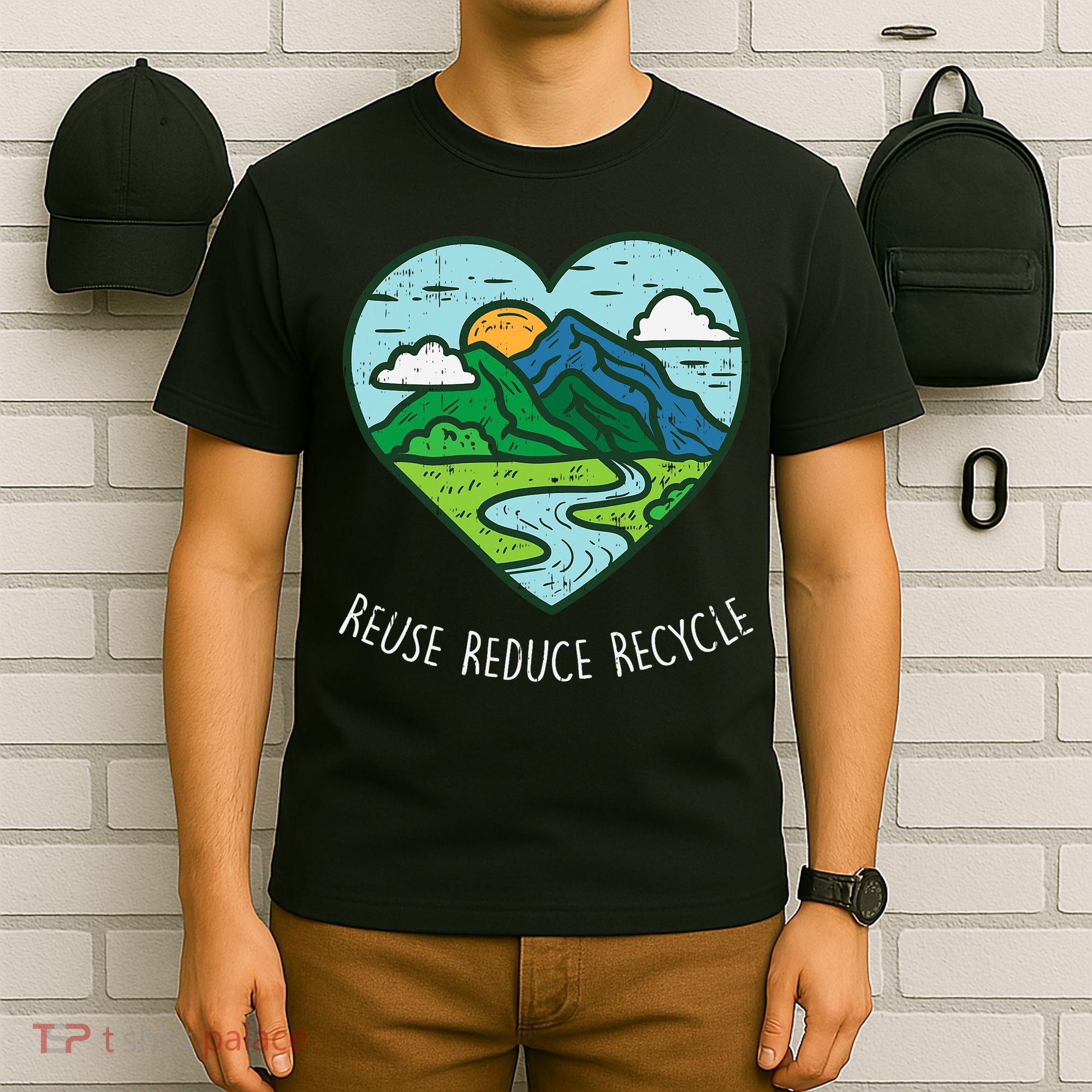 Reuse Reduce Recycle Earth Day Environmentalist Gift T-Shirt