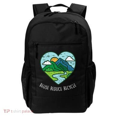 Reuse Reduce Recycle Earth Day Environmentalist Gift Backpack
