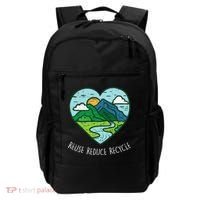 Reuse Reduce Recycle Earth Day Environmentalist Gift Backpack thumb 0