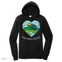 Reuse Reduce Recycle Earth Day Environmentalist Gift Women's Hoodie thumb 0