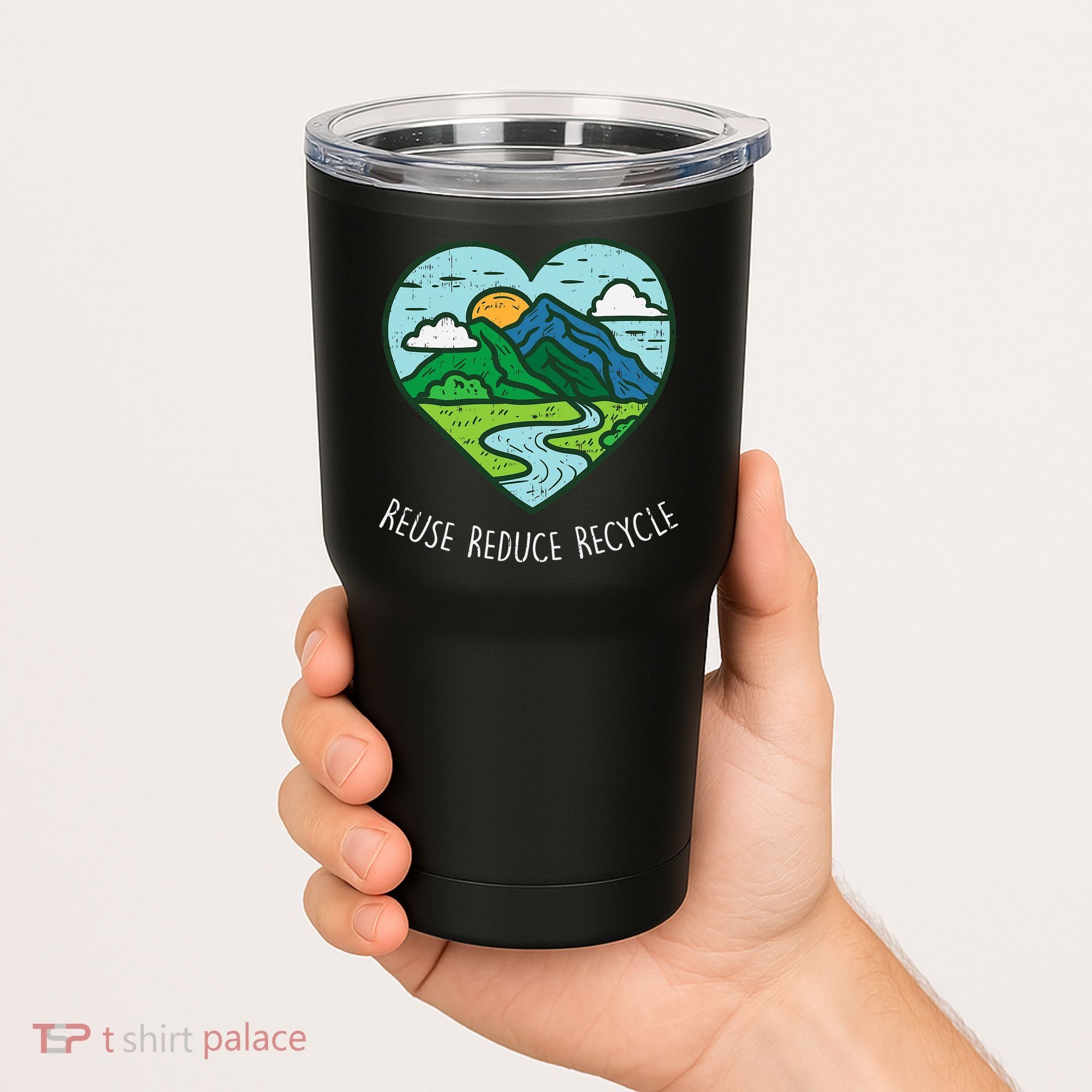 Reuse Reduce Recycle Earth Day Environmentalist Gift Tumbler