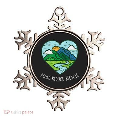 Reuse Reduce Recycle Earth Day Environmentalist Gift Ornament