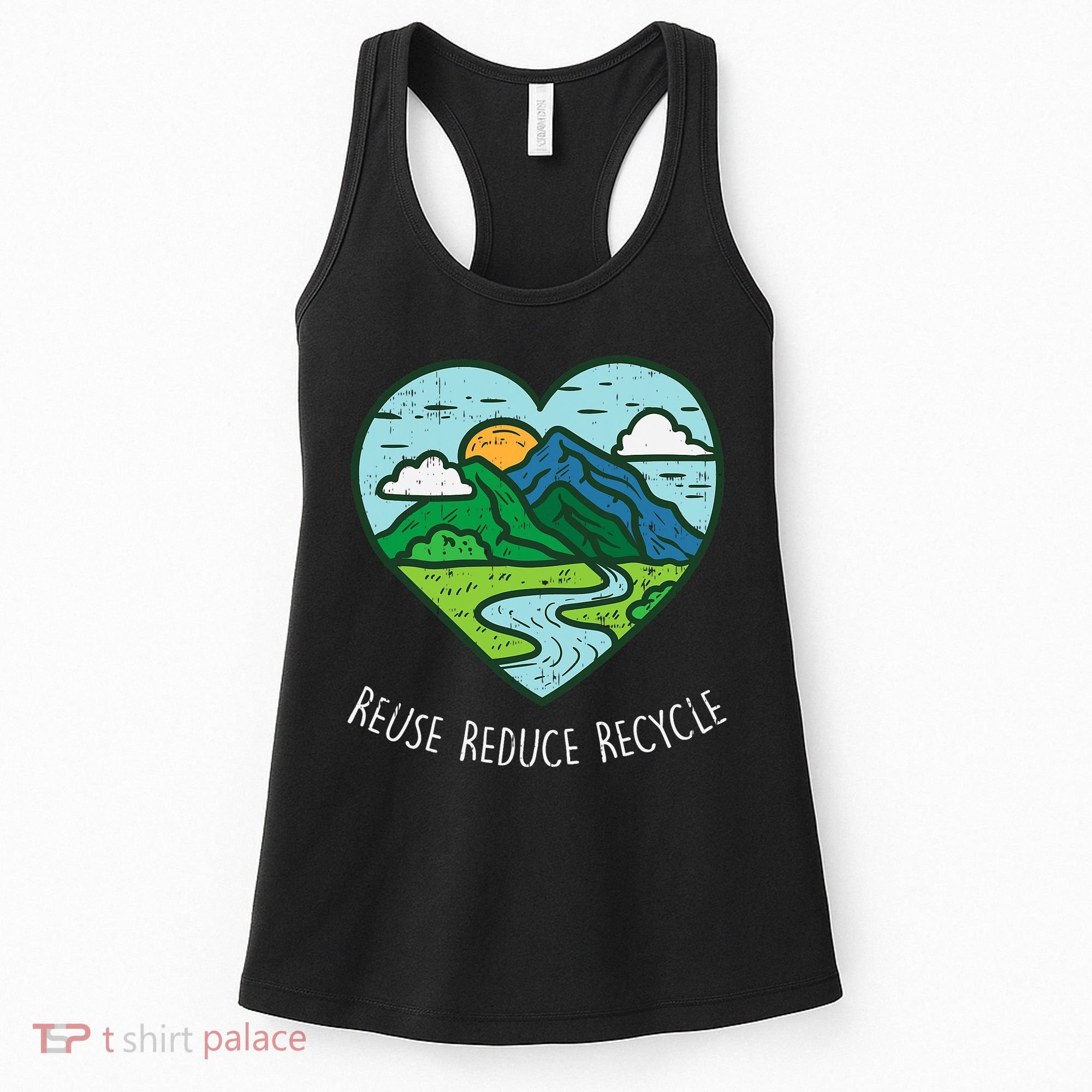 Reuse Reduce Recycle Earth Day Environmentalist Gift Women's Tank Top