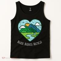 Reuse Reduce Recycle Earth Day Environmentalist Gift Tank Top thumb 2