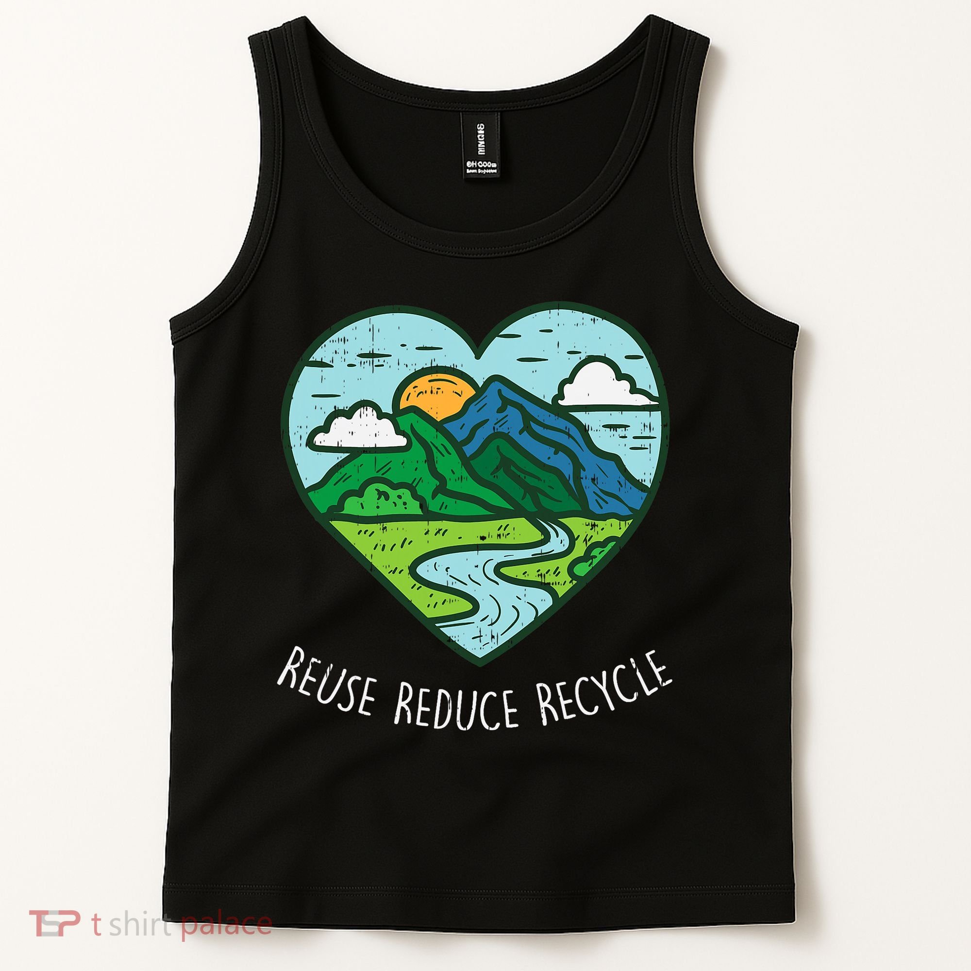 Reuse Reduce Recycle Earth Day Environmentalist Gift Tank Top