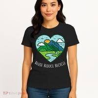 Reuse Reduce Recycle Earth Day Environmentalist Gift Women's T-Shirt thumb 4