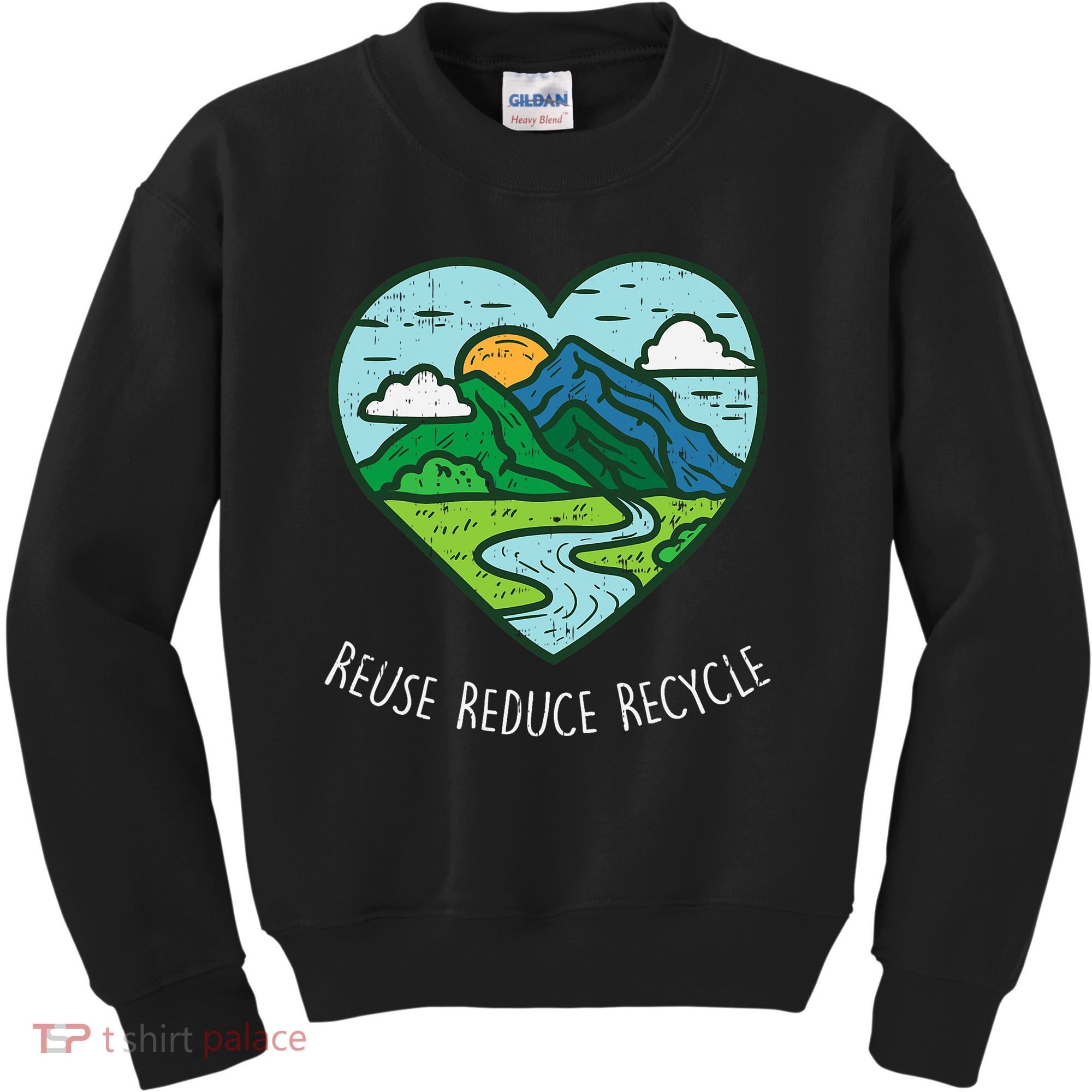 Reuse Reduce Recycle Earth Day Environmentalist Gift Kids Sweatshirt