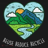Reuse Reduce Recycle Earth Day Environmentalist Gift Kids Hoodie thumb 5